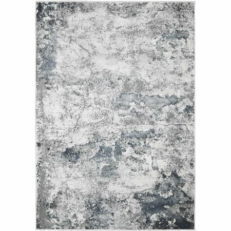 MAYBERRY RUG 5 ft. 3 in. x 7 ft. 3 in. Everest Quartz Area Rug, Blue EV8656 5X8